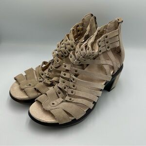 Jamba Sugar Too Suede Wedge Sandals Leather Gladiator Size 9 Women’s